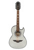 H. Jimenez Glossy Silver Sparkle Bajo Quinto Cutaway Electric w/ Hardwood Case (LBQ1GXE-MD) | Musician Madness
