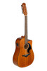 H. Jimenez Glossy Guitarra Doble 12-String Cutaway Electric - Glossy Natural Mahogany w/ Hardwood Case (LGD1-CENM) | Musician Madness