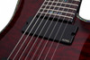 schecter hellraiser c-8, c8 black cherry guitar, 8-string metal guitar, emg active pickup guitar, extended range electric guitar, schecter hellraiser 8 string, 103, musician madness