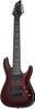 schecter hellraiser c-8, c8 black cherry guitar, 8-string metal guitar, emg active pickup guitar, extended range electric guitar, schecter hellraiser 8 string, 103, musician madness