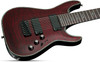 schecter hellraiser c-8, c8 black cherry guitar, 8-string metal guitar, emg active pickup guitar, extended range electric guitar, schecter hellraiser 8 string, 103, musician madness
