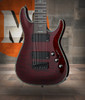 schecter hellraiser c-8, c8 black cherry guitar, 8-string metal guitar, emg active pickup guitar, extended range electric guitar, schecter hellraiser 8 string, 103, musician madness