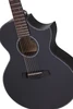 Schecter Orleans Stage-7 Acoustic Electric Guitar - Satin See Thru Black (3709) | Musician Madness