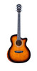 Washburn WCG10CE Comfort Series Grand Auditorium Cutaway Acoustic Electric Guitar - Desert Sunset (WCG10CE-U) | Musician Madness
