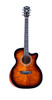 Washburn WCG12FCE Comfort Series Grand Auditorium Cutaway Acoustic Electric Guitar - Cognac Sunburst (WCG12FCE-U) | Musician Madness