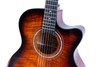 Washburn WCG12FCE Comfort Series Grand Auditorium Cutaway Acoustic Electric Guitar - Cognac Sunburst (WCG12FCE-U) | Musician Madness