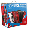 Shop the Hohnica 48-Bass Entry-Level Piano Accordion in Pearl Red (1304-RED) at Musician Madness. Beginner-friendly, lightweight, and great value.