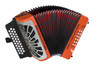 Hohner Compadre FBbEb Accordion - Orange Silver Grille w/ Gig Bag (COFO-N) | Musician Madness
