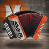 Hohner Compadre FBbEb Accordion - Orange Silver Grille w/ Gig Bag (COFO-N) | Musician Madness