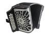 Hohner Compadre EAD Accordion - Black Silver Grille w/ Gig Bag (COEB-N) | Musician Madness