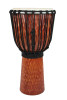 Toca Street Series Carved Djembe, 12" Large - Cherry Stain (TSSDJ-LC) | Musician Madness