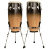 Toca Synergy Deluxe 10"/11" Conga Set with Basket Stands - Coffee Fade (2350-CF)