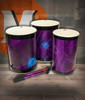 Toca Sympatico Nesting Djun-Djun Set of 3, 12"/14"/16", Pretuned Fiber with Dot - Woodstock Purple (TSSNDD-3PCWP-FDP) | Musician Madness