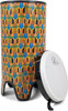 Toca Sympatico 12" Tubadora, Tunable Fiber Head - Kente Cloth (TSSTB-12K-FT)