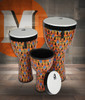 Toca Sympatico Nesting 10" Djembe, Pretuned Fiber - Kente Cloth (TSSND-10K-FP) | Musician Madness