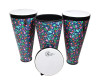 Toca Sympatico 3-Piece 12" Nesting Ashiko Set - Autumn Days (TSSNA-3PCAD-FP) | Musician Madness
