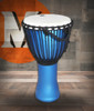 Toca Freestyle Rope-Tuned Djembe, 14" - Matte Ocean Blue (SFDJ-14OB) | Musician Madness