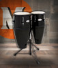 Toca Synergy Fiberglass 10"/11" Conga Set with Double Stand - Black (2300FBK) | Musician Madness