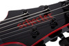 Schecter Sunset-6 ET Red Dawn Electric Guitar - Gloss Black (3892)