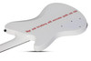 Schecter Simon Gallup Ultra Spitfire Electric Guitar - Gloss White with Red Lion graphic (2254)