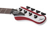 Schecter Simon Gallup Ultra Spitfire Electric Guitar - Gloss White with Red Lion graphic (2254)