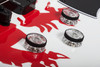 Schecter Simon Gallup Ultra Spitfire Electric Guitar - Gloss White with Red Lion Graphic (2254) | Musician Madness