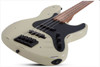 Schecter J-4 Sixx Electric Bass Guitar - Worn Ivory (355) | Musician Madness