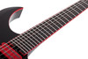 Schecter Sunset-6 Red Dawn Electric Guitar - Gloss Black (3890) | Musician Madness