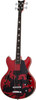 Schecter Simon Gallup Corsair Electric Guitar - Red (2240) | Musician Madness