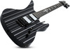 Schecter Synyster Custom - Gloss Black with Silver Pinstripes (1740) | Musician Madness