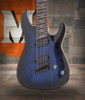 Schecter Omen Elite-7 MS - See-Thru Blue Burst (2464) | Musician Madness