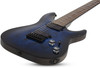 Schecter Omen Elite-7 - See Thru Blue Burst (2458) | Musician Madness