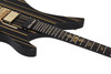 Schecter Synyster Custom-S Electric Guitar - Gloss Black with Gold Pinstripes (1742)