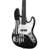 Schecter JD DeServio J-4 - Gloss Black with 'BLS' Distressed Flag (84) | Musician Madness