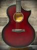 Schecter Orleans Stage Electric Acoustic Guitar - Vampyre Red Burst Satin (VRBS) (3710) | Musician Madness