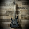 Schecter Hellraiser Hybrid C-7 Left Hand Electric Guitar - Trans Black Burst (1930) | Musician Madness
