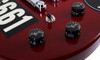 Schecter Zacky Vengeance Custom Reissue LH - See Thru Cherry with 6661 Graphic (27) | Musician Madness