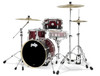 PDP Concept Maple - Red/Black Fade, Chrome Hardware Bop (PDCM18BPRB)