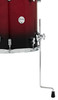 PDP Concept Maple - Red/Black Fade, Chrome Hardware Bop (PDCM18BPRB)