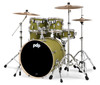 PDP Concept Maple - Satin Olive, Chrome Hardware 5 Piece (PDCM2215SO) | Musician Madness