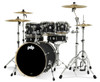 PDP Concept Maple - Satin Black, Chrome Hardware 7 Piece (PDCM2217BK) | Musician Madness