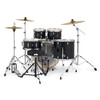 PDP Mainstage 5pc Complete Kit w/HW, Paiste Cymbals, Throne - Black Sparkle (PDMA2215KTBS) | Musician Madness
