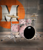 PDP Mainstage 5pc Complete Kit w/HW, Paiste Cymbals, Throne - Pale Rose (PDMA2215KTPR)