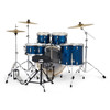 PDP Mainstage 5pc Complete Kit w/HW, Paiste Cymbals, Throne - Blue Steel (PDMA2215KTTB) | Musician Madness