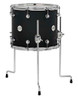DW Design Tom 12X14 Black Satin, Legs Drums