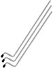 DW Aluminum Tom Legs, 27" - CR (3 Pack) (DWSMFLT27ALCR) | Musician Madness