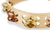 Latin Percussion LP Pro 10" Double Row Tambourine w/ Bag - Brass/Bronze (LP380B-BB) | Musician Madness