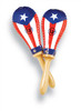 Latin Percussion LP Salsa Rawhide Maracas - Puerto Rican Flag (LP393-PR) | Musician Madness