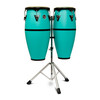  Latin Percussion Discovery II Ultralight 10-11 Conga Set w/Stand - Sea Foam (LP646DII-SF) | Musician Madness