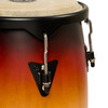 Latin Percussion City II 10-11 Conga Set Mango Vintage Sunburst Black w/Double Stand (LP646NYII-VSB) | Musician Madness